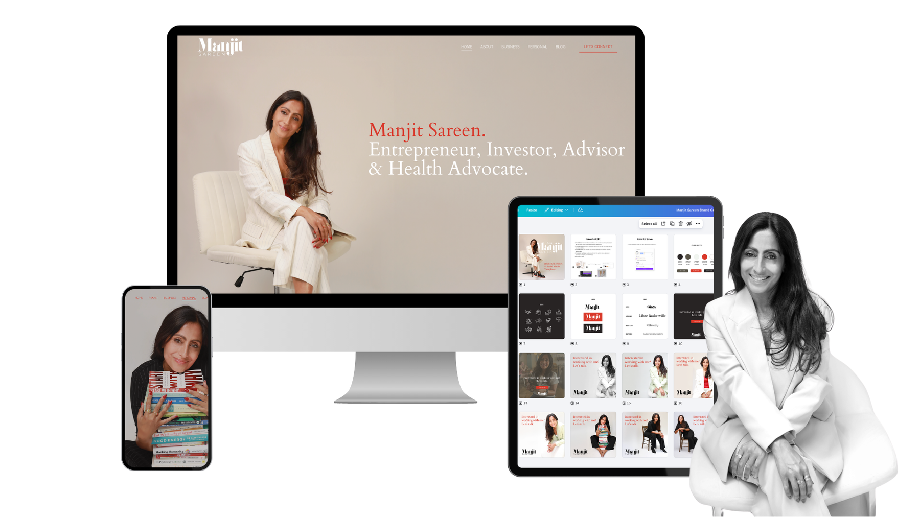 Manjit Sareen - personal brand and website